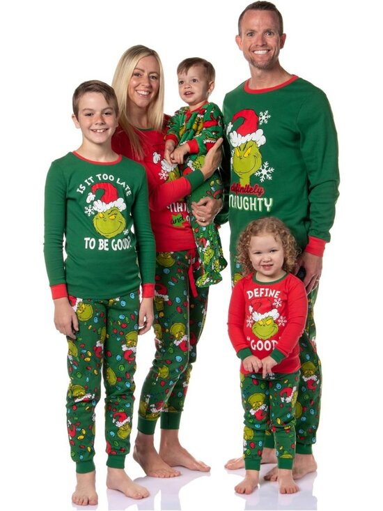 Other - Cozy Grinch Christmas Pajama Set with Lights | Fun Holiday Sleepwear for Kids